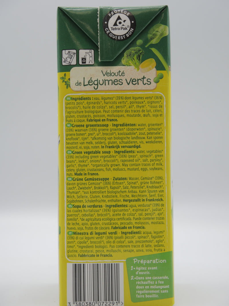 Velouté de légumes verts, 100% origine France, 1l, Priméal