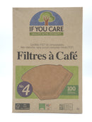 Filtres à café n°4, 100 filtres, If you care