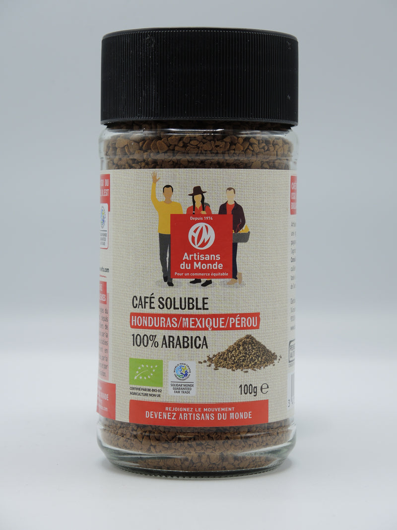 Café soluble 100% arabica, Artisans du monde
