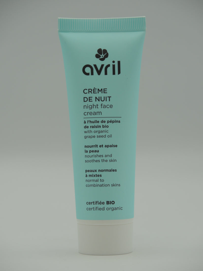 CRÈME DE NUIT PEAUX NORMALES & MIXTES 50ML, AVRIL