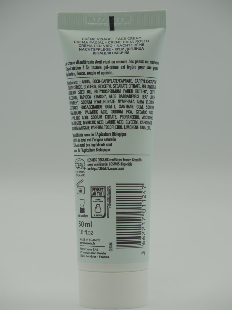 CRÈME DÉSALTÉRANTE 50ML, AVRIL
