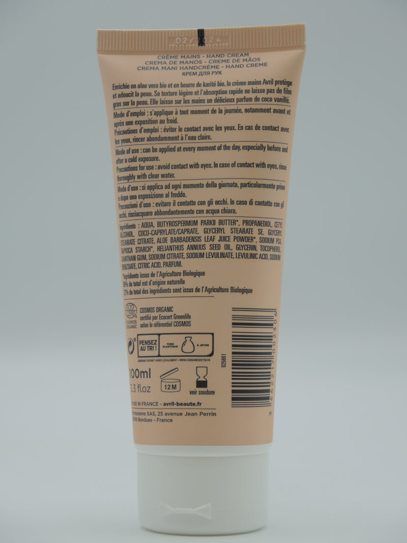 CRÈME POUR LES MAINS 100 ML, AVRIL