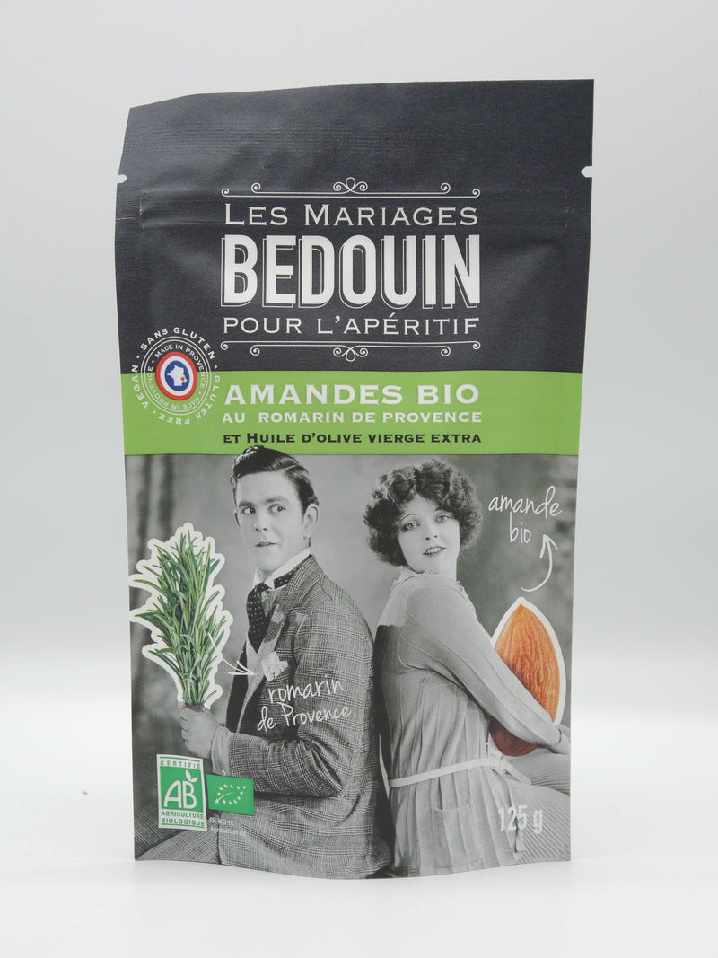 Amandes bio au romarin de Provence, 125g, Perl'Amande