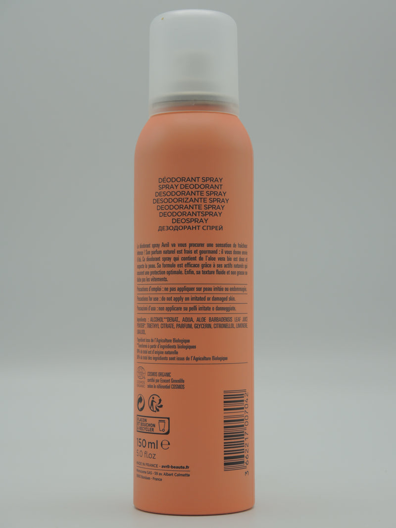 DÉODORANT SPRAY 150 ML, AVRIL