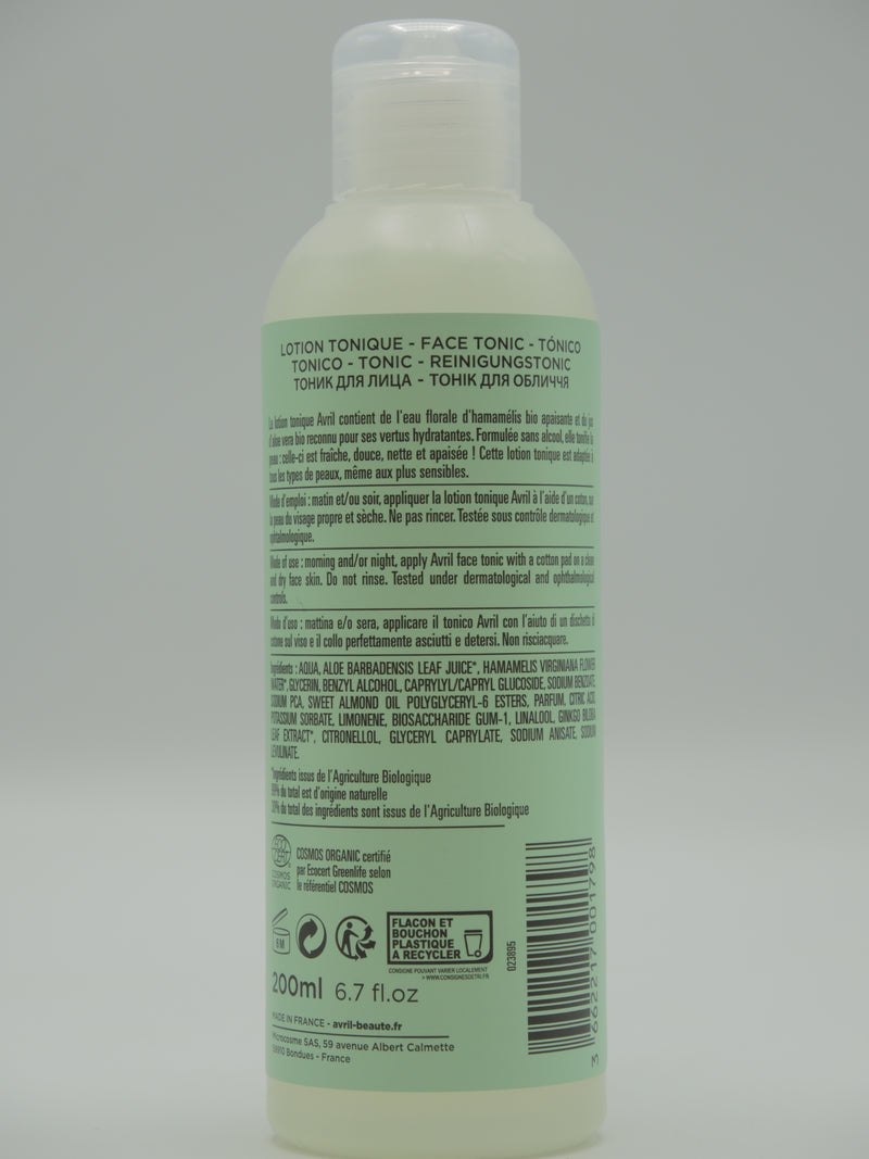 LOTION TONIQUE 200ML, AVRIL