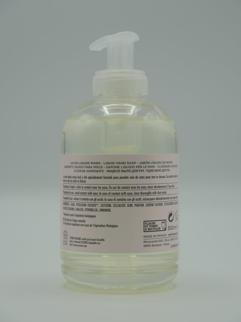SAVON LIQUIDE MAINS PÉTALES DE ROSE 300 ML, AVRIL