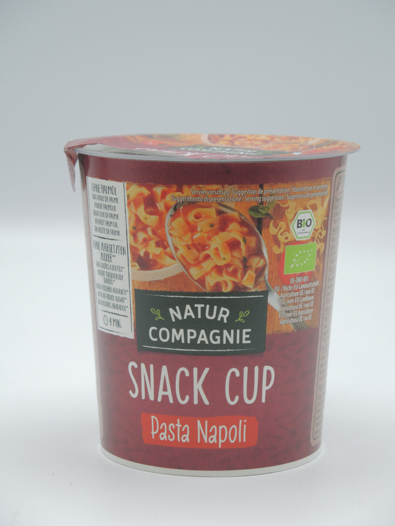 Pâtes Napoli avec sauce tomate bio, 59g, Natur Compagnie