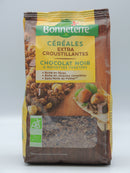 CÉRÉALES EXTRA CROUSTILLANTES CHOCOLAT & NOISETTES 375g, Bonneterre