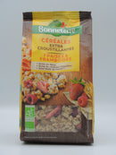 CÉRÉALES EXTRA CROUSTILLANTES FRAISES & FRAMBOISES 375g, Bonneterre