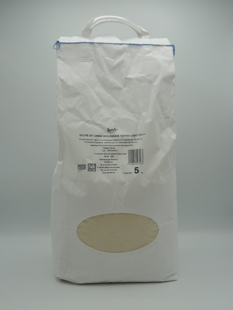 Sucre de canne, commerce équitable,  5kg, Senfas