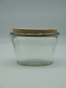 Pot de conservation en verre & liège, 0,4l, Ah table !