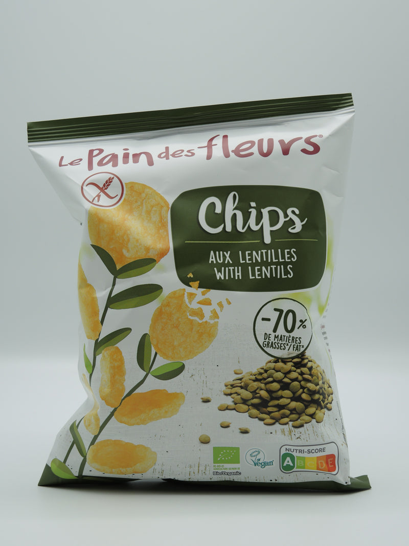 Chips Bio aux Lentilles, 50g, le Pain des Fleurs
