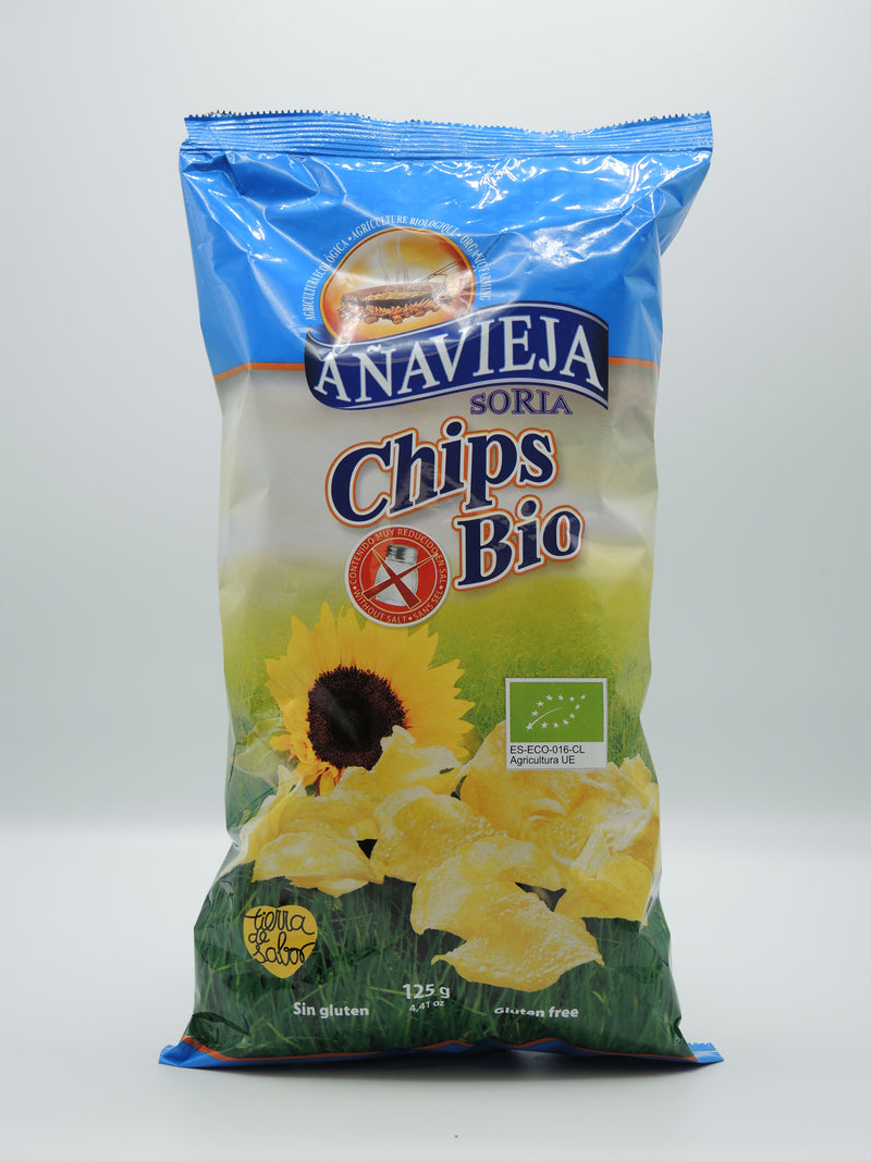 Chips bio nature sans sel, 100g, Anavieja