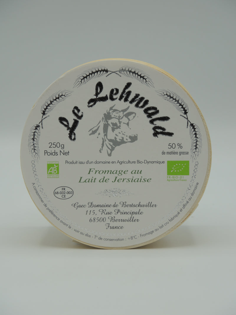 Fromage Fermier Bio au Lait Cru de Vache Jersiaise, Le Lehwald, 250g, Ferme Krust d'Alsace