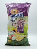 Chips bio crème – oignons, 125g, Anavieja