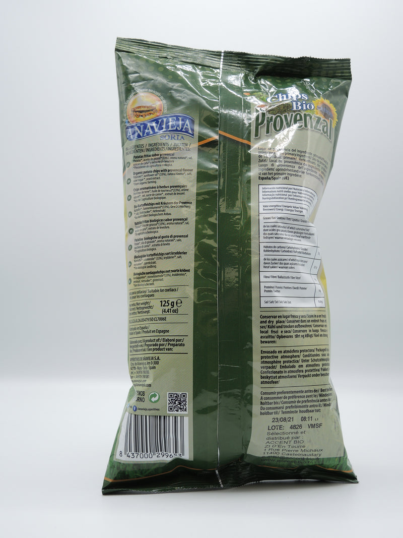 Chips bio à la Provençale, 125g, Anavieja