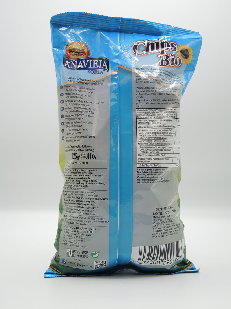 Chips bio, 125g, Anavieja
