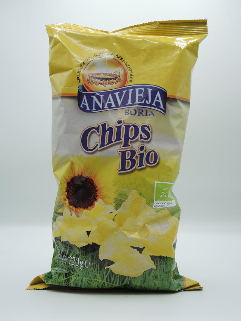 Chips bio format familial, 220g, Anavieja