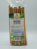 Gressins au sésame 125g bio, Moulin des Moines