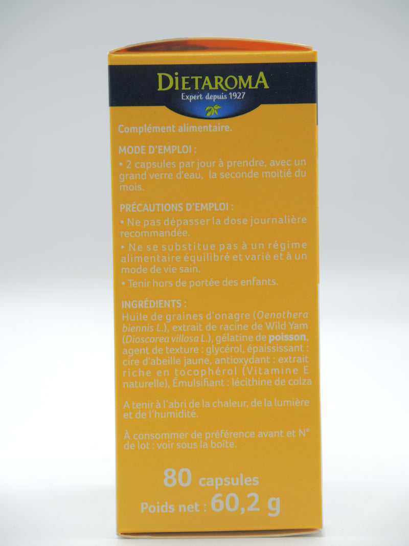 COMPLEXE YAM-ONAGRE, 80 capsules, Dietaroma