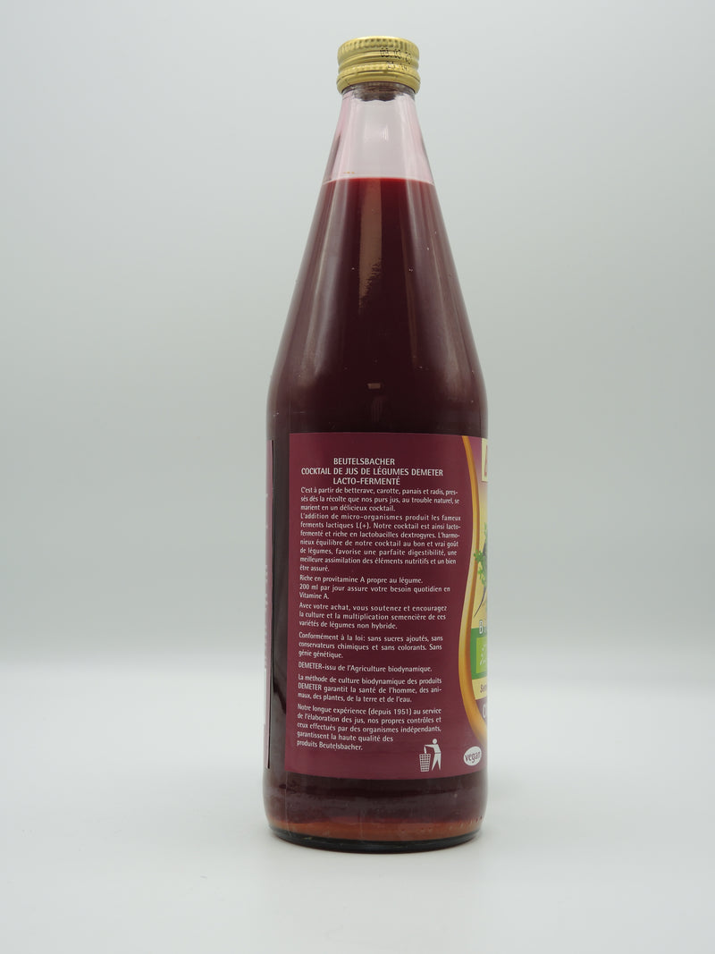 Cocktail de jus de légumes lacto-fermenté, 75cl, Beutelsbacher