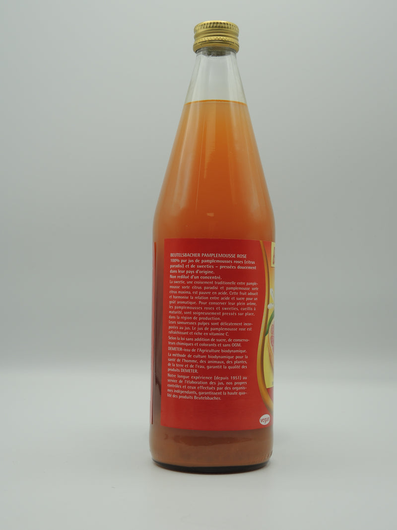 Jus de pamplemousse rose, 75cl, Beutelsbacher