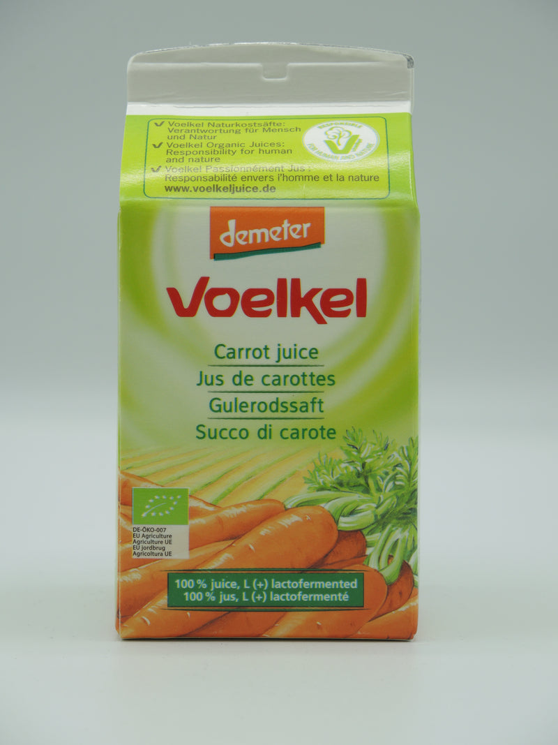 Jus de carotte lacto-fermenté, 0,5l, Voelkel