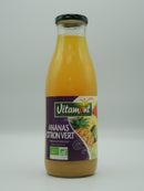 Jus ananas citron vert, 75cl, Vitamont