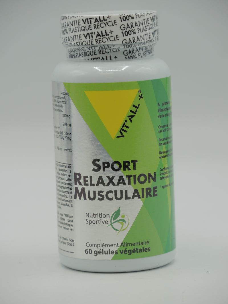Sport relaxation musculaire, 60 gélules, Vit'all+