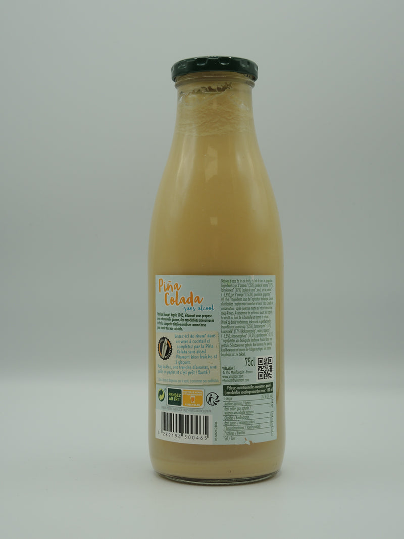 PIÑA COLADA BIO SANS ALCOOL, 75cl, Vitamont