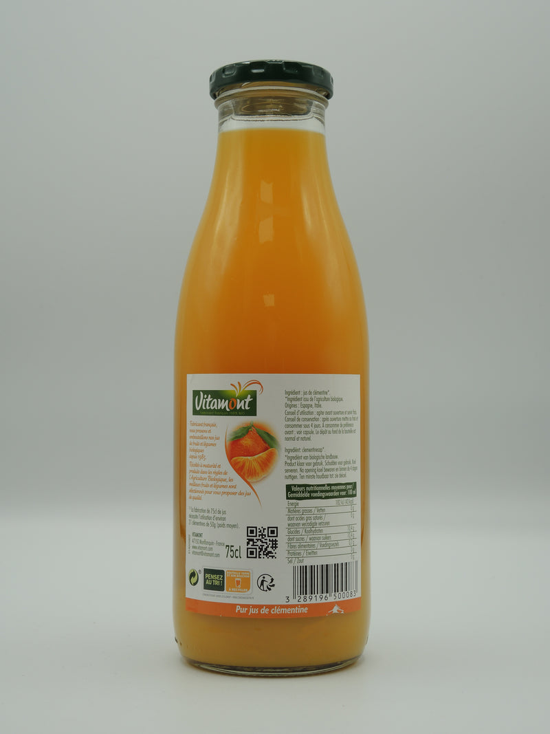 PUR JUS DE CLÉMENTINE BIO, 75cl, Vitamont