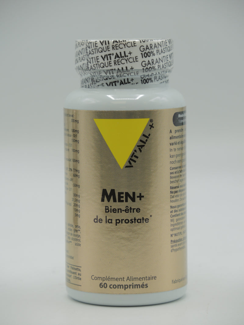 Men+, Bien être de la prostate, 60 comprimés, Vit'all+