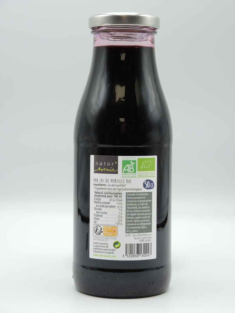 PUR JUS MYRTILLE 50CL, Natur'avenir