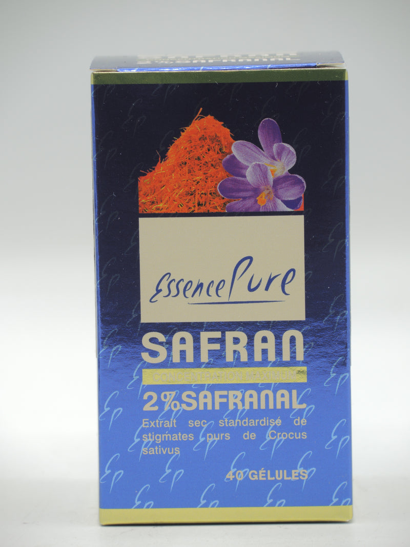 Safran 2% Safranal, 40 gélules, Essence pure