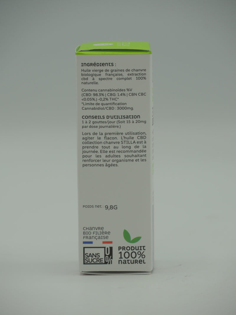 Huile CBD 30%, 10ml, Stilla