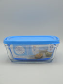 Boite De Conservation Transparente Carrée Avec Couvercle Bleu, 115cl, Duralex