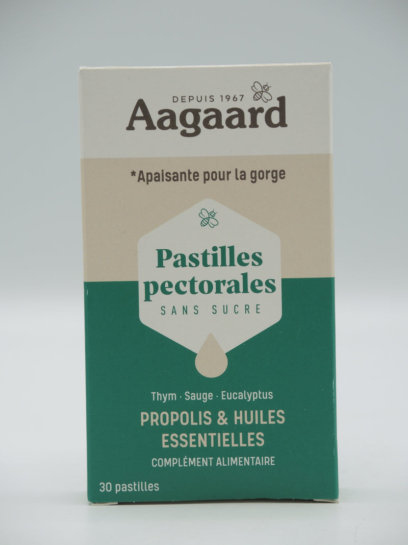 Pastilles pectorales à la propolis, 28 pastilles, Aagaard