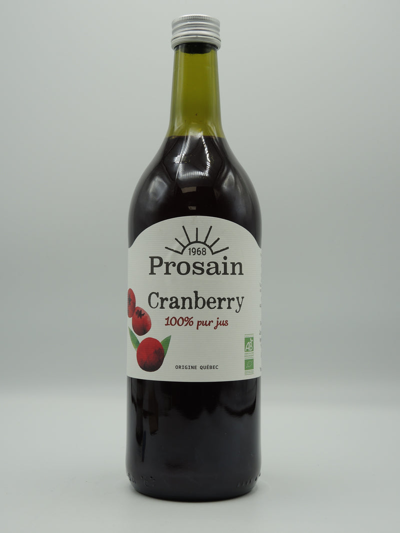 Cranberry, 100% pur jus, 1l, Prosain