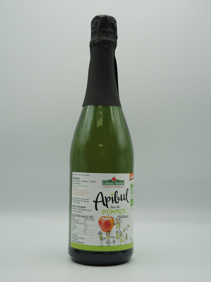 Apibul, jus de pommes pétillant, 75cl, Côteaux nantais