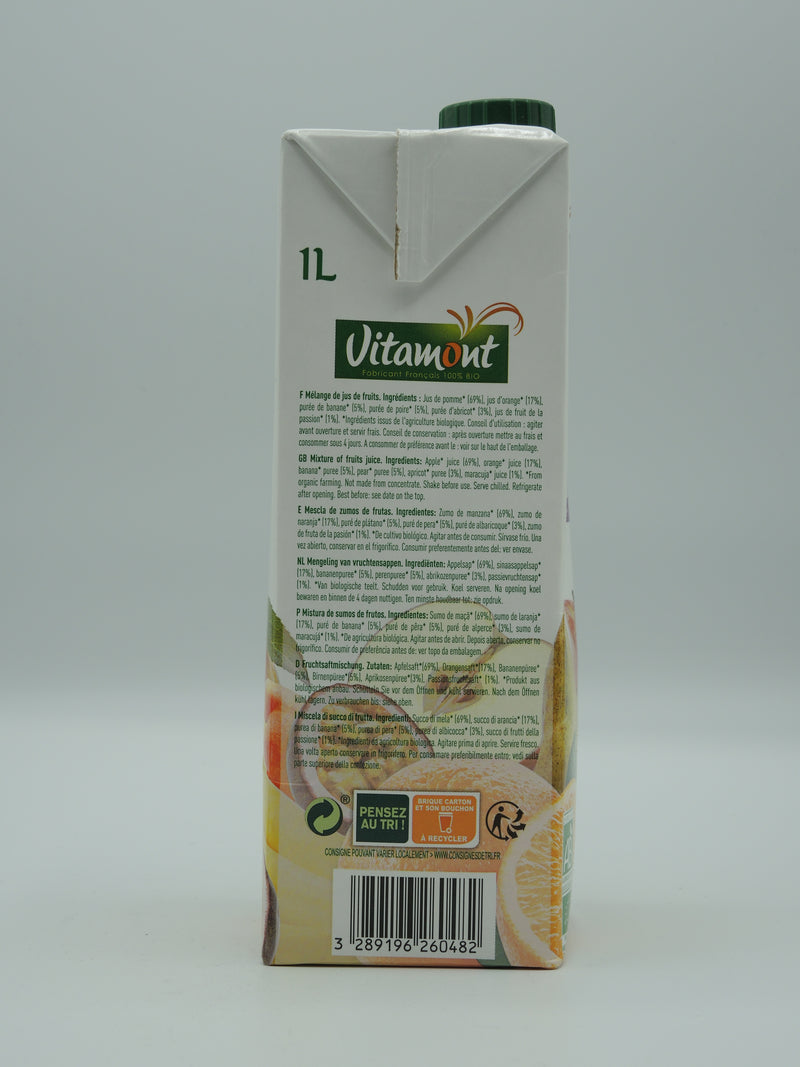 Multifruit exotique, 100% pur jus, 1l, Vitamont