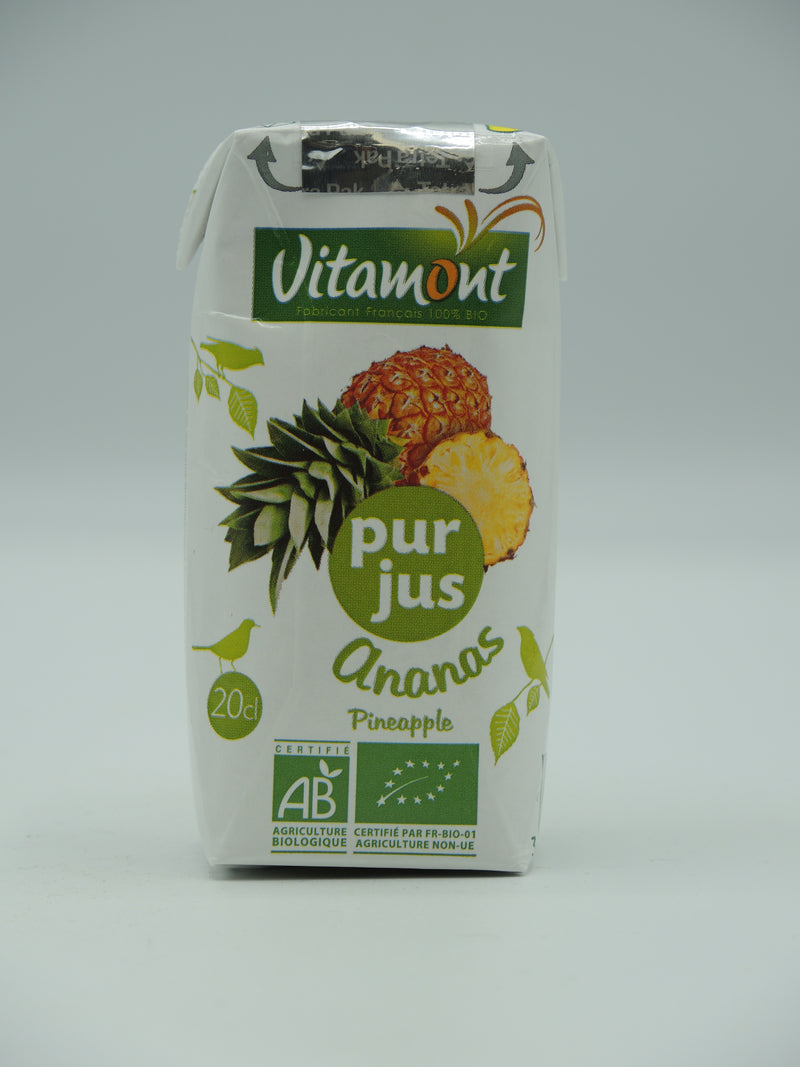 Pur jus ananas, 20cl, Vitamont