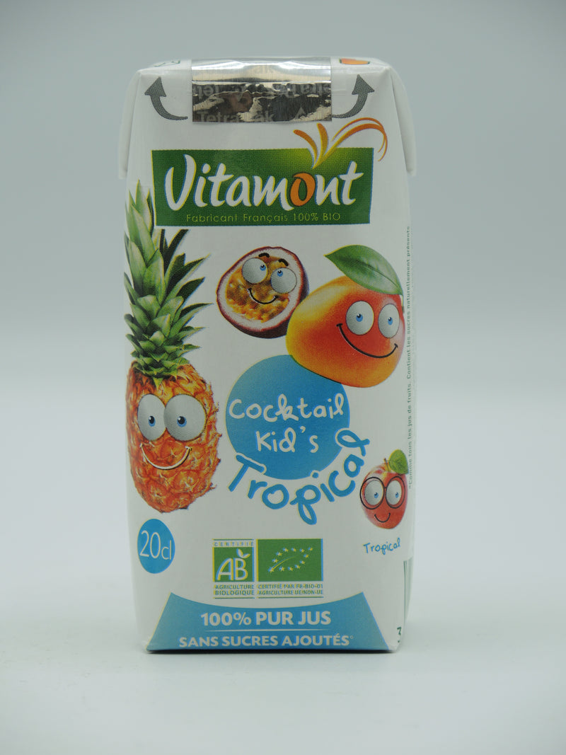 Cocktail kid's tropical, 20cl, Vitamont