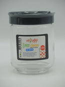 Grand pot à épices en verre avec ardoise, 0,28l, Ah table !