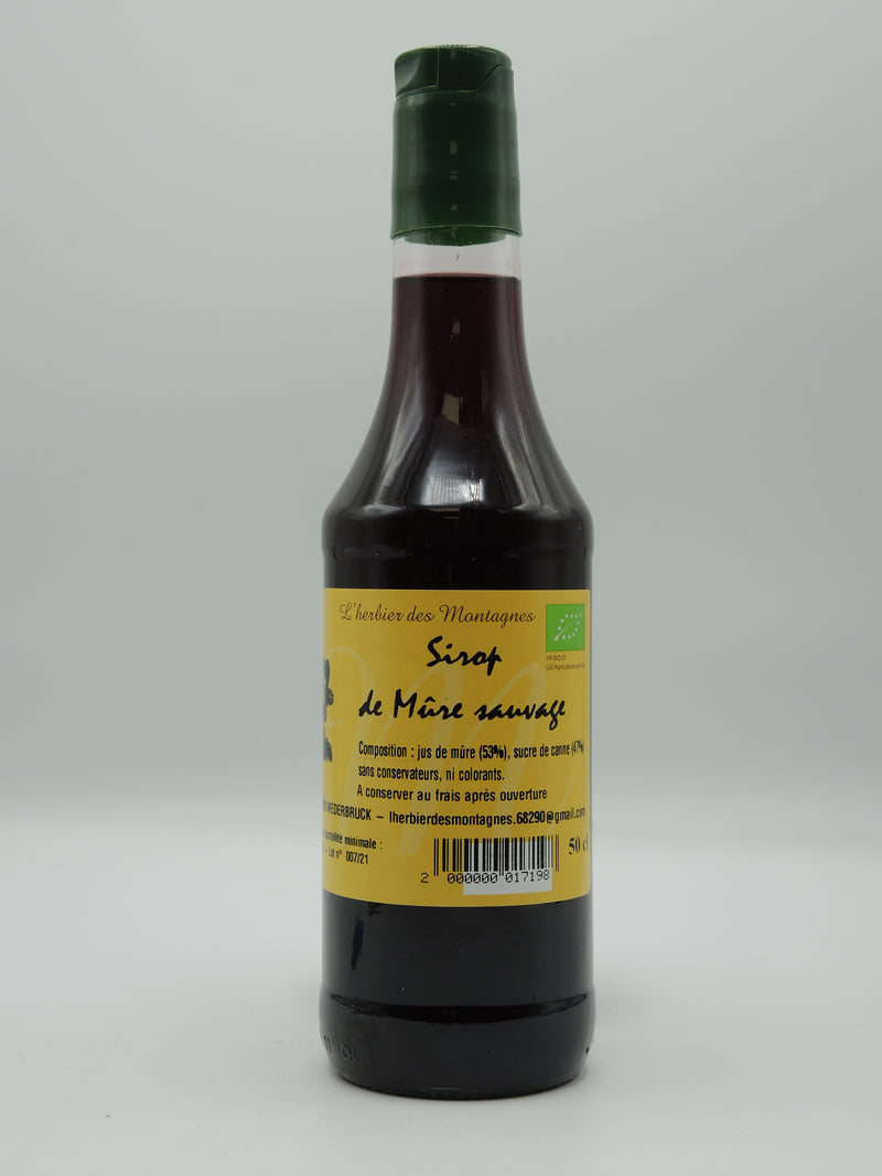 Sirop de mûre sauvage artisanal, 50cl, origine Alsace