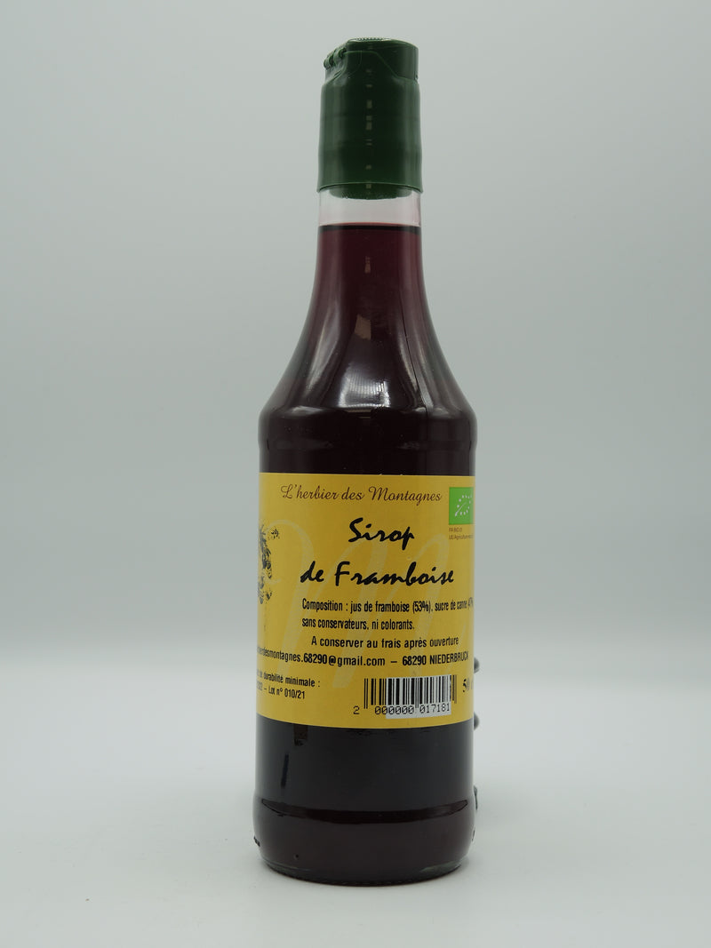 Sirop de framboise artisanal, 50cl, origine Alsace