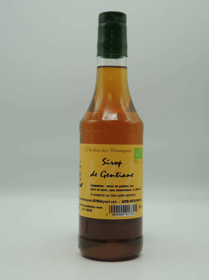 Sirop de gentiane, 50cl, l'Herbier des Montagnes
