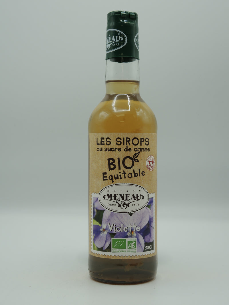 Sirop Violette BIO Équitable, 50cl, Meneau