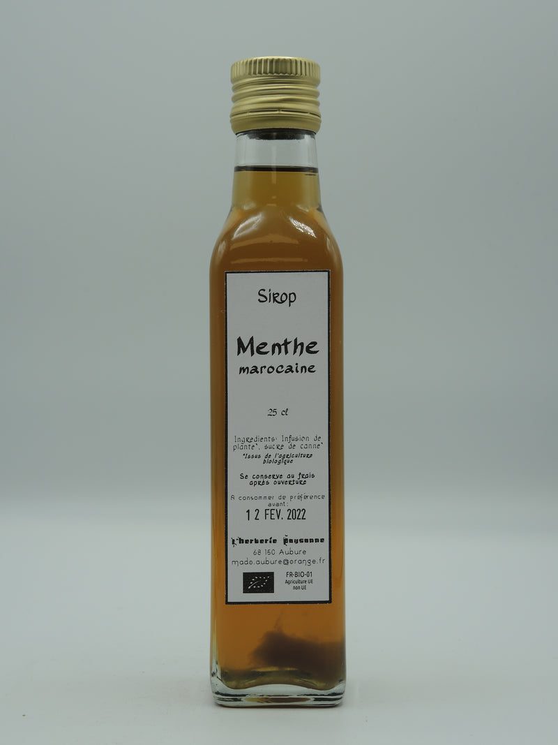Sirop de menthe marocaine, 25cl, l'Herberie paysanne