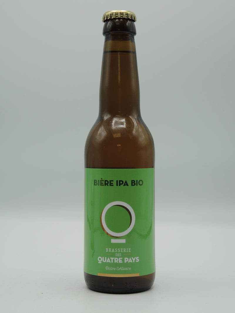 Bière IPA Bio Artisanale 33cl, Brasserie des Quatre Pays d'Alsace