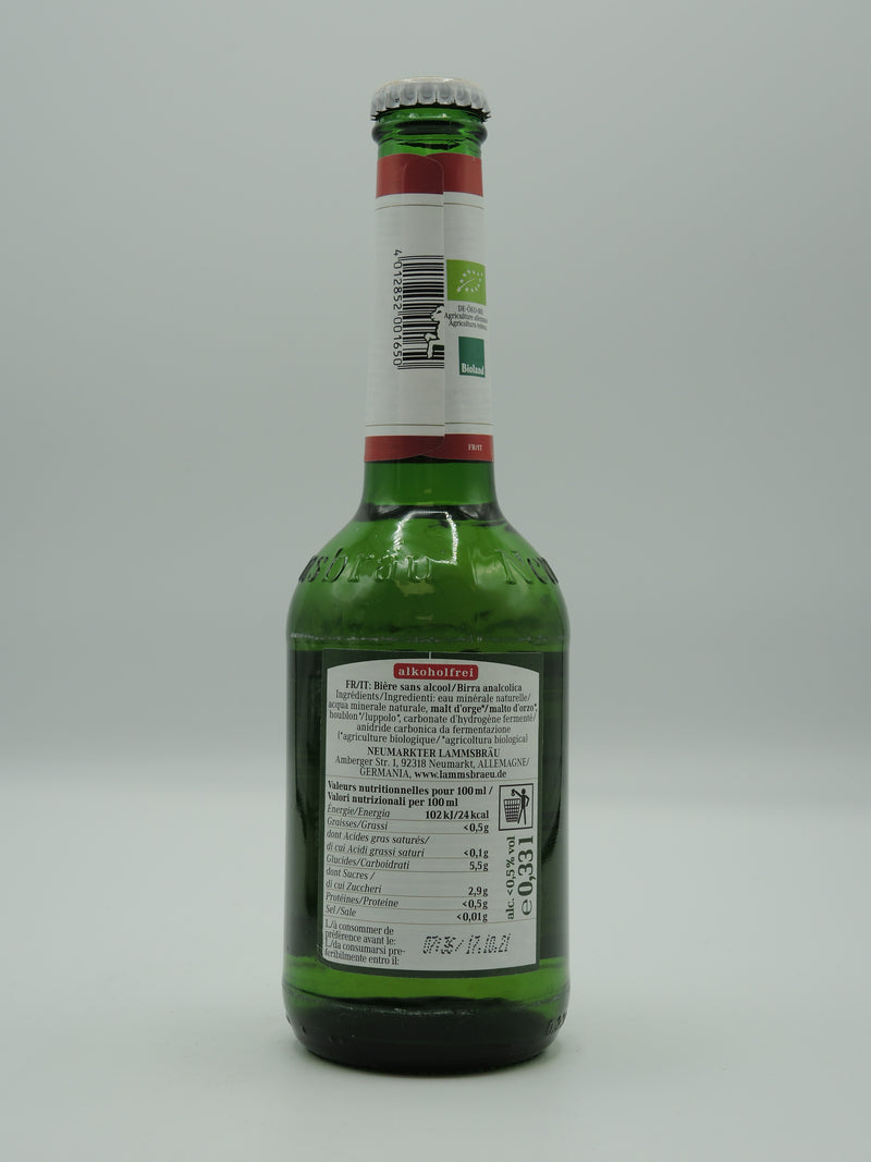 Bière Blonde Bio Sans Alcool 33cl, Neumarkter Lammsbräu d'Allemagne
